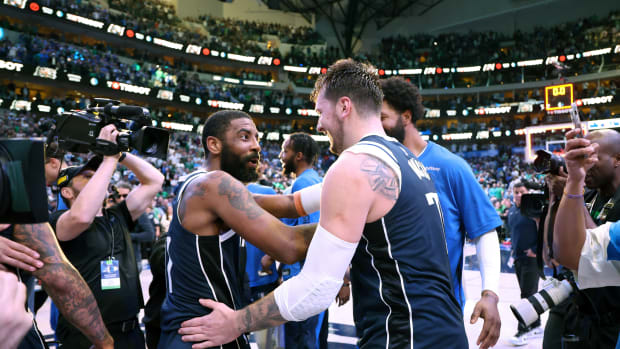 Luka Doncic and Kyrie Irving